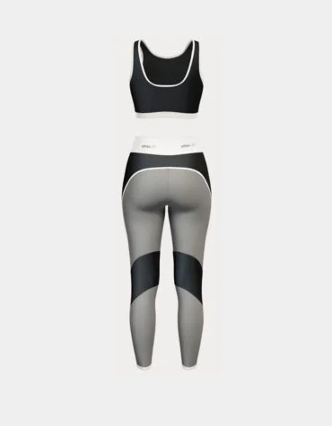 Custom Athletic Set Sports Bra and Leggings - Back View