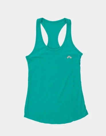 racerback tank top front side logo printed